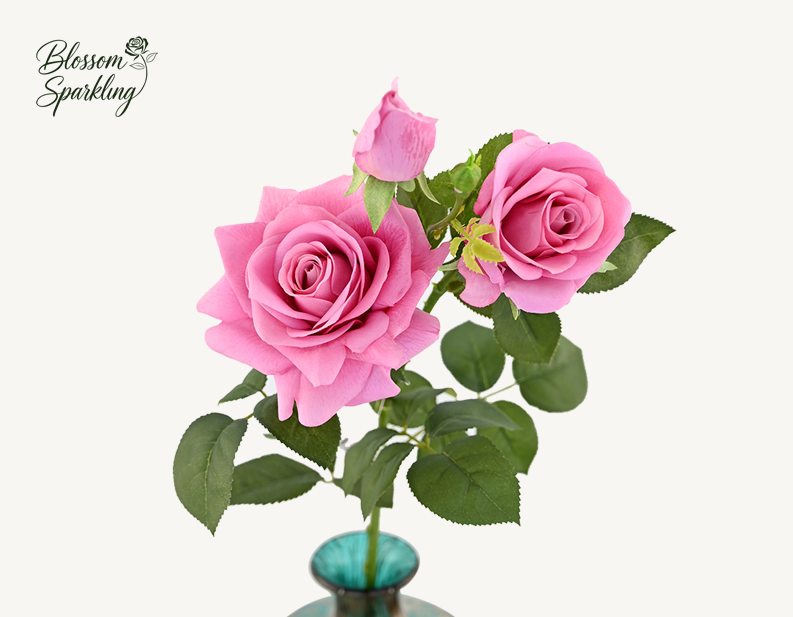3-Head Real Touch Rose